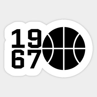 basketball 1967 Sticker